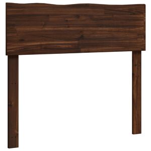 vidaXL Testiera con bordo vivo ROSTOCK Marrone Scuro 90 cm