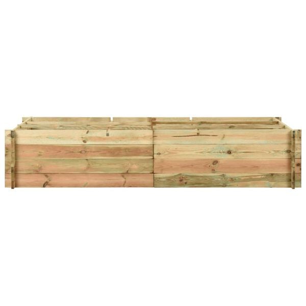 vidaXL Fioriera Giardino Letto Vegetale in Legno di Pino 197x100x40cm