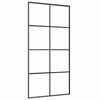 vidaXL Porta Scorrevole con Ferramenta Nera 102,5x205 cm in Vetro ESG