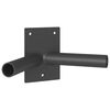 vidaXL Supporto per palo della bandiera Nero 11.5 x 7.5 cm Acciaio