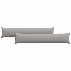 vidaXL Cuscini da Divano 2 pcs Grigio Nuvola 200 x 40 cm Tessuto