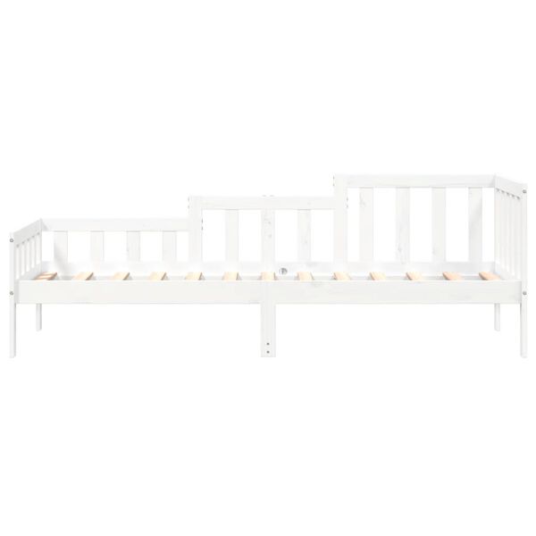 vidaXL Dormeuse senza Materasso Bianca 90x200 cm Legno Massello Pino