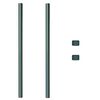 vidaXL Pali per Recinzione 2 pcs Verde 110 cm