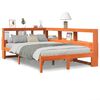 vidaXL Letto Libreria senza Materasso Marrone Cera 120x200 cm in Pino