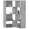 vidaXL Libreria a 4 Ripiani Grigio Cemento 85x85x140 cm in Truciolare