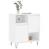 vidaXL Credenza Bianco Lucido 60x35x70 cm in Legno Multistrato