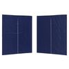 vidaXL Parete per tenda da festa 2 pz 200 x 195 cm Blu PE e Acciaio