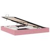 vidaXL Letto ottomano con archiviazione Rosa 200 x 200 cm Velluto