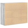 vidaXL Credenza Grigio Sonoma 88x30x70 cm in Legno Ingegnerizzato