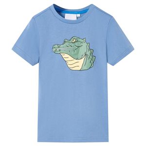 vidaXL Kids'T-shirt Medium Blue 92 Blue 128