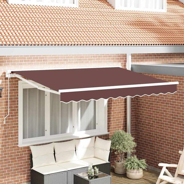 vidaXL Struttura della tenda Marrone 350 x 200 cm