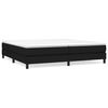 vidaXL Giroletto a Molle con Materasso Nero 200x200 cm in Tessuto
