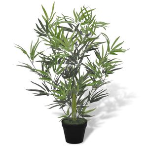 vidaXL Albero Bamb&ugrave; Artificiale con Vaso 80 cm
