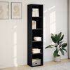 vidaXL Libreria Nera 40x30x189 cm in Legno Multistrato