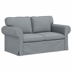 vidaXL Divano Grigio chiaro 155 x 82 x 80 cm Tessuto