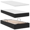 vidaXL Letto con Contenitore con materasso Nero 90 x 190 cm Velluto
