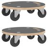 vidaXL Pedane di Trasporto 2 pz Rotonde &Oslash;38x11,5 cm 250 kg