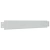 vidaXL Set 5 pz Bordo prato flessibile in acciaio galvanizzato 100 x 14 cm