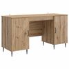 vidaXL Scrivania con lo scaffale Rovere Artigianale 142,5 x 50 x 75 cm