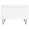 vidaXL Tavolini da Salotto 2pz Bianchi 50x46x35cm in Legno Multistrato