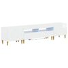 vidaXL Mobile TV LED a 3 pezzi DELFT Bianco Lucido
