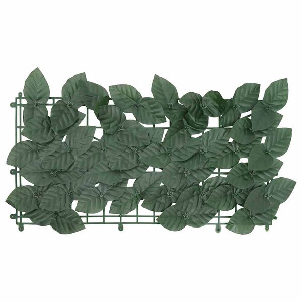 vidaXL Paravento da Balcone con Foglie Verde Scuro 200x150 cm