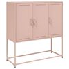 vidaXL Credenza Rosa 100,5x39x107 cm in Acciaio