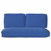 vidaXL Set di Cuscini 3 pcs Blu Reale Tessuto Oxford