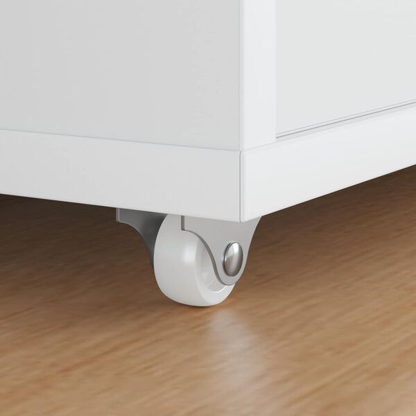 vidaXL Ruota 12 pcs Bianco 42 x 11,5 x 29 mm Ferro