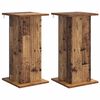 vidaXL Supporto per piante 2 pcs Legno antico 30,5 x 30 x 60,5 cm