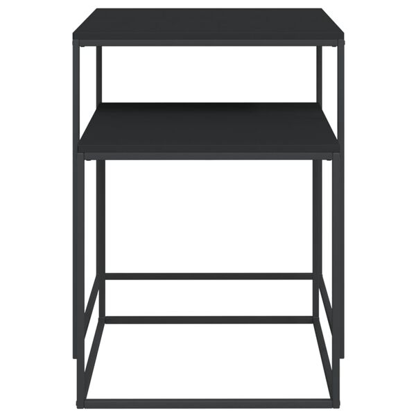 vidaXL Set di Tavolini 2 pz in Legno Multistrato e Metallo