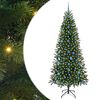 vidaXL Albero di Natale artificiale Verde 210 cm PE e PVC