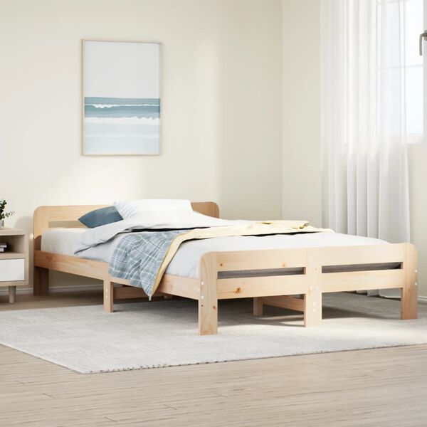vidaXL Letto senza Materasso 120x190 cm in Legno Massello di Pino