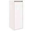vidaXL Pensile Bianco 30x30x80 cm in Legno Massello di Pino