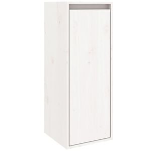 vidaXL Pensile Bianco 30x30x80 cm in Legno Massello di Pino