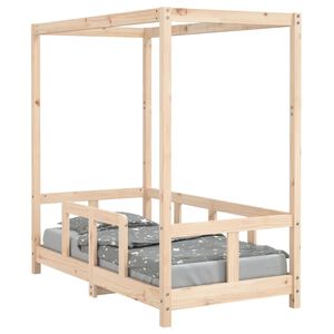 vidaXL Giroletto per Bambini 70x140 cm in Legno Massello di Pino