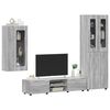 vidaXL Set mobile TV con porta FLORIN Grigio Sonoma Legno multistrato