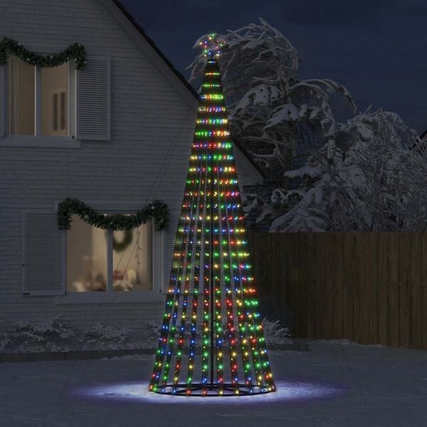vidaXL Albero di Natale a LED 1028 LED Colorato 403 cm