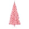 vidaXL Albero di Natale con 300 LED con supporto Rosa 240 cm PVC