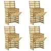 vidaXL Compostiere da Giardino Doghe 4 pz 80x50x100 cm Pino Impregnato