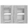 vidaXL Armadio pensile con porta 2 pcs Grigio Sonoma 60 x 31 x 40 cm