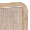 vidaXL Testiera con testiera Naturale 100 x 55 x 3 cm Rattan