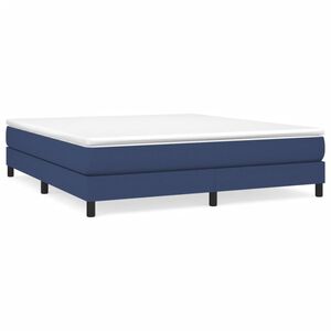 vidaXL Struttura Letto a Rete a Molle Blu 180x200 cm in Tessuto