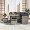 vidaXL Set Divano da Giardino 8 pcs Grigio polyrattan