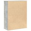 vidaXL Libreria Grigio Cemento 60x24x76,5 cm in Legno Multistrato
