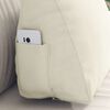 vidaXL Cuscino per Schiena Crema 45 x 20 x 35 cm Tessuto in Cords