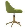vidaXL Sedie da Pranzo Girevoli 4 pz Verde Chiaro in Velluto