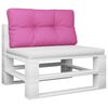 vidaXL Cuscino per Pallet Rosa 70x40x12 cm in Tessuto