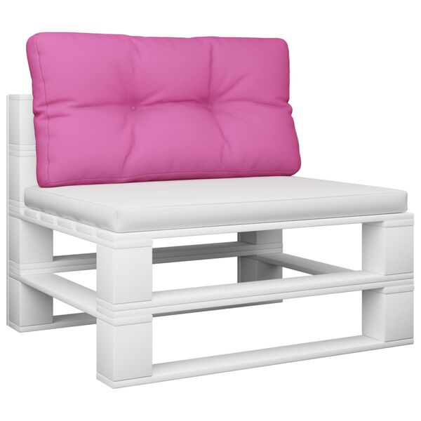 vidaXL Cuscino per Pallet Rosa 70x40x12 cm in Tessuto
