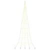 vidaXL Albero di Natale LED con picchetti per il terreno Bianco caldo